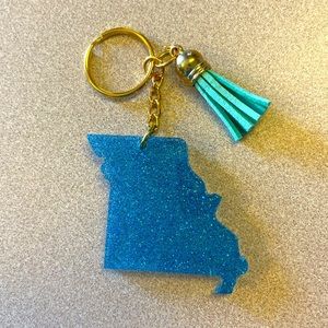 Handmade U.S. State Keychain - Missouri